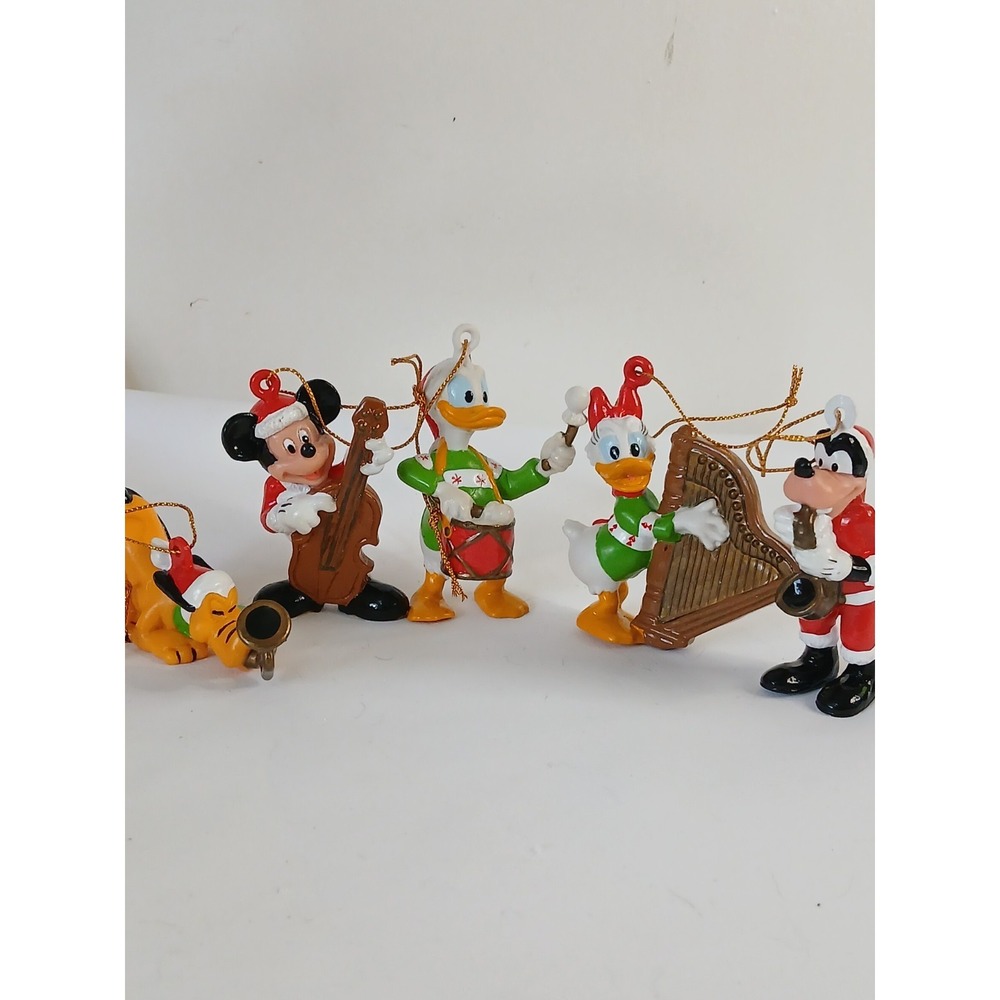 Walt disney Chritsmas Company Vintage Set Of 5 Mickey Mouse,donald,daisy,